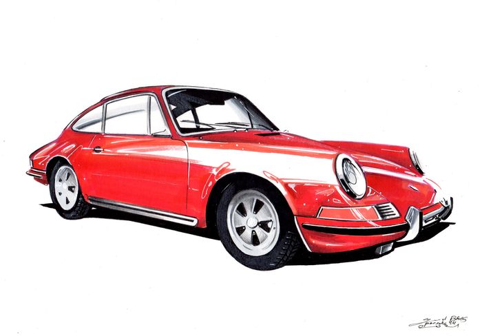 PORSCHE 911 ROUGE